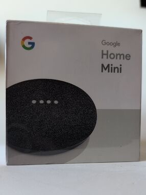 NEW: Google Home Mini-Speaker: built-in Google Assistant in Charcoal